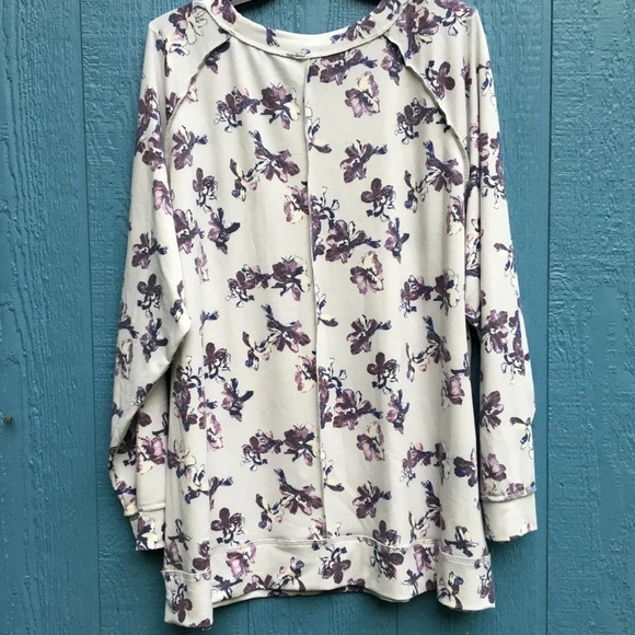 NWT Caslon Long Sleeve Floral Top Plus Size 2X - Picture 4 of 7